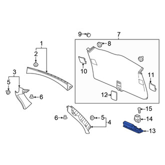 Honda OE - Rear Liftgate Pull Handle