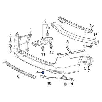 Honda OE - Bumper Cover Retainer