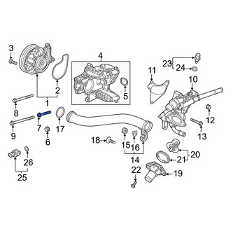 Honda OE - Engine Water Pump Housing Bolt
