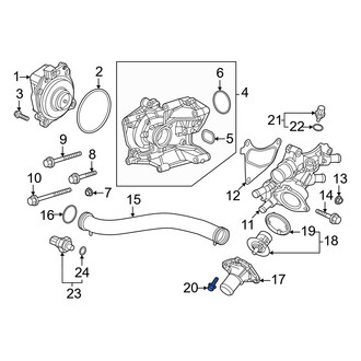 Honda OE - Engine Coolant Thermostat Housing Bolt