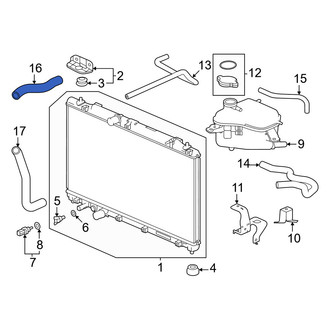 Honda OE - Upper Radiator Coolant Hose