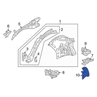Honda OE - Battery Tray Bracket