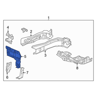 Honda OE - Front Left Frame Rail End