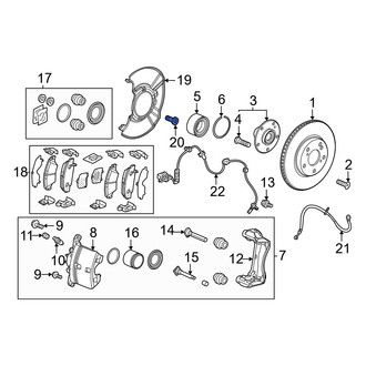 Honda OE - Brake Dust Shield Bolt
