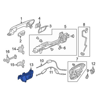 Honda OE - Front Right Outer Exterior Door Handle