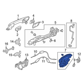 Honda OE - Rear Left Door Latch Assembly