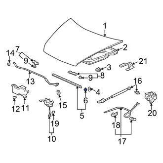 Honda OE - Hood Seal Clip