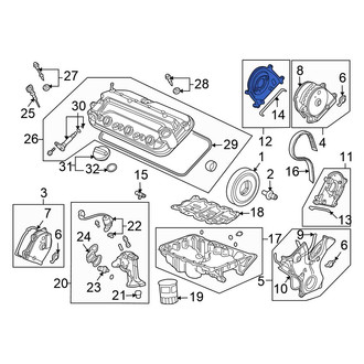 Honda OE - Inner Rear Engine Timing Cover