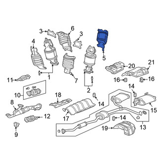 Honda OE - Rear Outer Exhaust Manifold Heat Shield