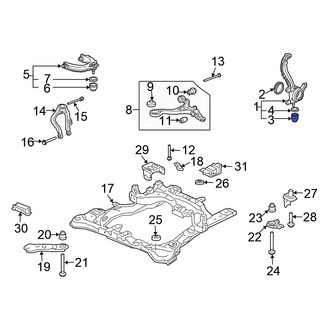 Honda OE - Front Suspension Ball Joint Boot