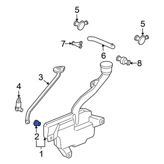 Honda OE - Washer Fluid Reservoir Mounting Grommet