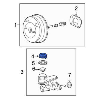 Honda OE - Brake Master Cylinder Reservoir Cap