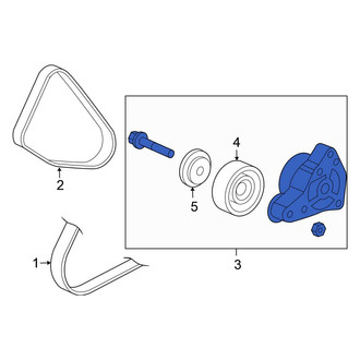 Honda OE - Accessory Drive Belt Tensioner Assembly