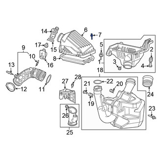 Honda OE - Upper Air Filter Housing Bolt