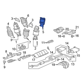 Honda OE - Rear Outer Exhaust Manifold Heat Shield