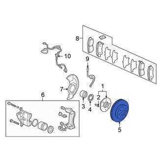 Honda OE - Front Disc Brake Rotor