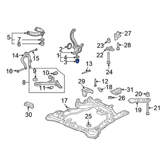 Honda OE - Front Suspension Ball Joint Boot