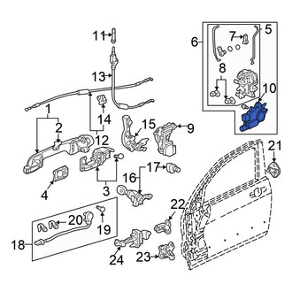 Honda OE - Rear Right Door Lock Actuator Motor