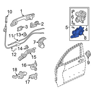 Honda OE - Front Left Door Lock Actuator Motor