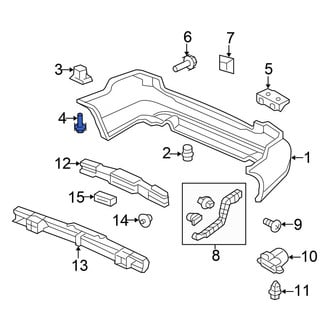 Honda OE - Rear Bumper Cover Screw
