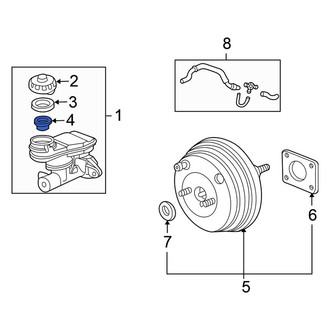 Honda OE - Brake Master Cylinder Reservoir Strainer