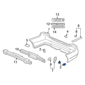 Honda OE - Wheel Arch Molding Grommet