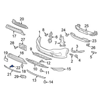 Honda OE - Grille Emblem Screw