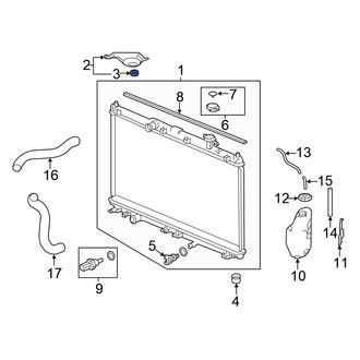 Honda OE - Upper Radiator Insulator