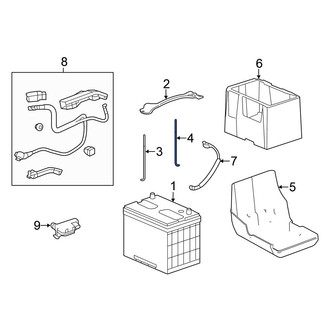 Honda OE - Front Battery Hold Down Bolt