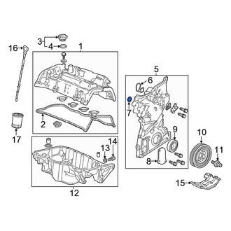 Honda OE - Lower Engine Timing Cover O-Ring