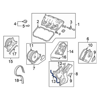 Honda OE - Lower Engine Timing Cover Gasket