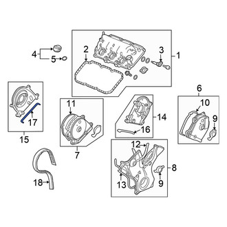 Honda OE - Lower Engine Timing Cover O-Ring