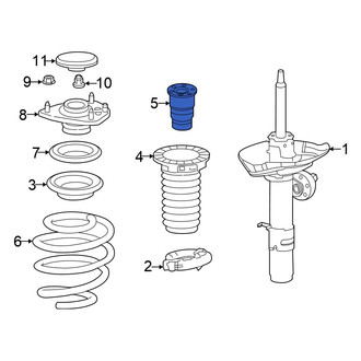 Honda OE - Front Suspension Strut Bumper