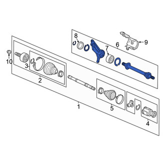 Honda OE - Front CV Intermediate Shaft