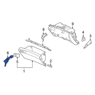 Honda OE - Glove Box Lock Kit