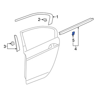 Honda OE - Door Belt Molding Clip