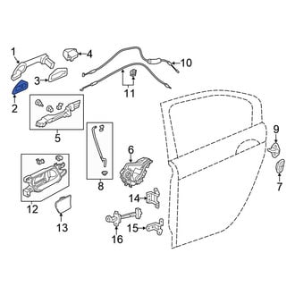 Honda OE - Exterior Door Handle Gasket