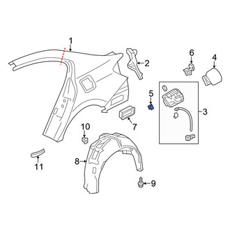 Honda OE - Fuel Door Spring