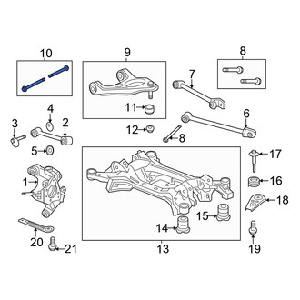 Honda OE - Upper Suspension Control Arm Bolt