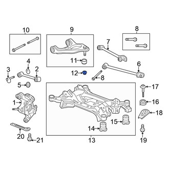 Honda OE - Rear Suspension Control Arm Nut