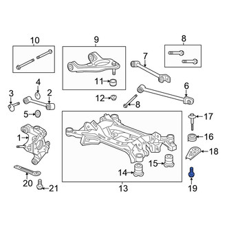Honda OE - Rear Suspension Crossmember Bolt