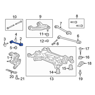Honda OE - Rear Left Upper Forward Suspension Control Arm