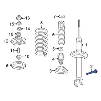 Honda OE - Rear Suspension Strut Bolt