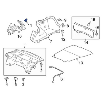 Honda OE - Deck Lid Trim Clip