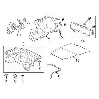 Honda OE - Trunk Trim Panel Clip