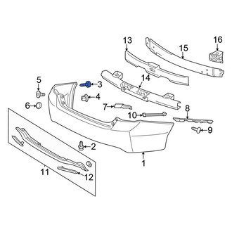 Honda OE - Bumper Cover Screw