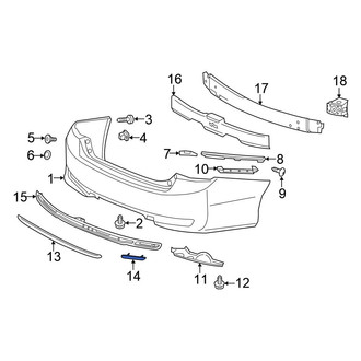 Honda OE - Rear Right Reflector Panel