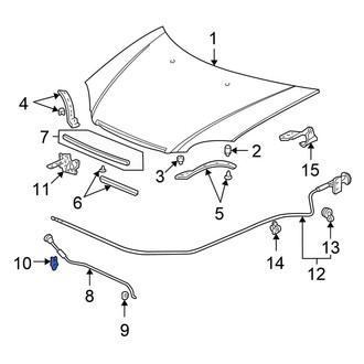 Honda OE - Hood Prop Rod Retainer
