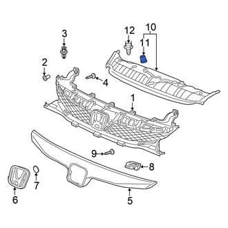 Honda OE - Front Hood Stop Buffer