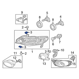 Honda OE - Headlight Mounting Nut
